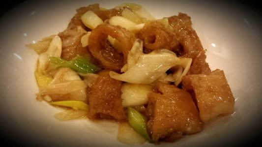 #4 fish maw with leeks