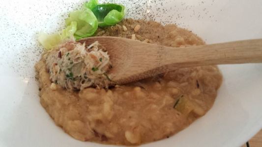 crab risotto
