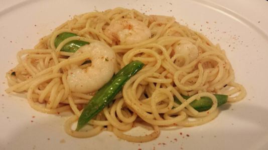 ebi truffle mentaiko ali olio