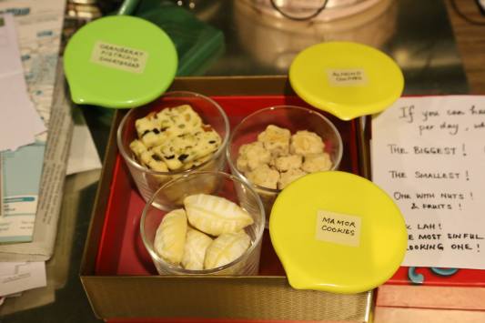 a friend brought almond, shortbread & mamor cookies