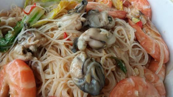 crab beehoon style prawn beehoon