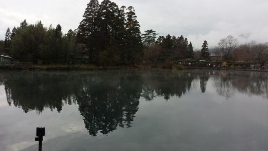 lake kinrinko-view from lamp sha