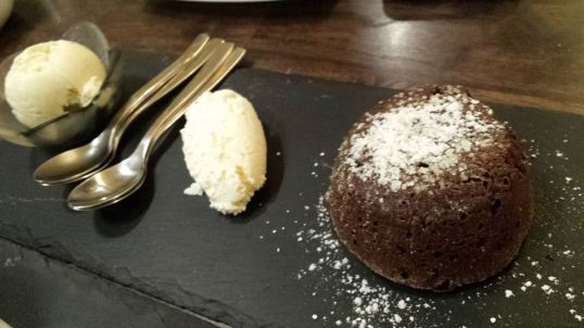 lava cake at laurent