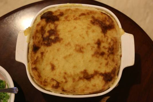 a friend brought shepherd's pie