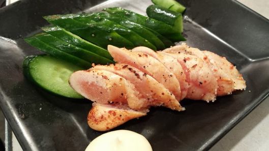 grilled mentaiko 900yen @nakasu yatai 屋台