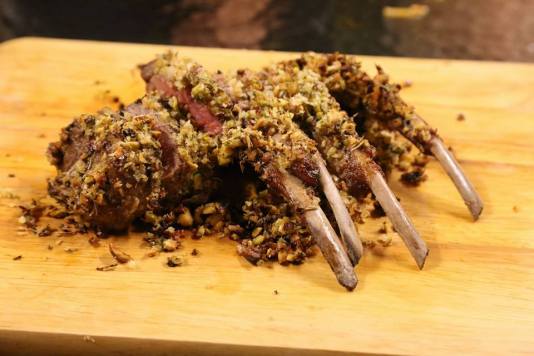 #5 pistachio crusted 1/2rack of lamb