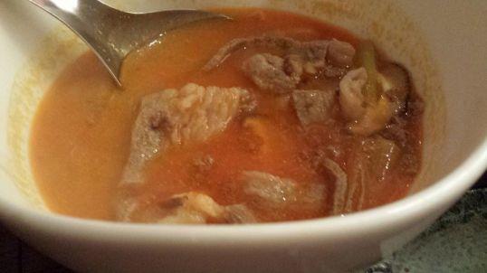 spicy galbi soup