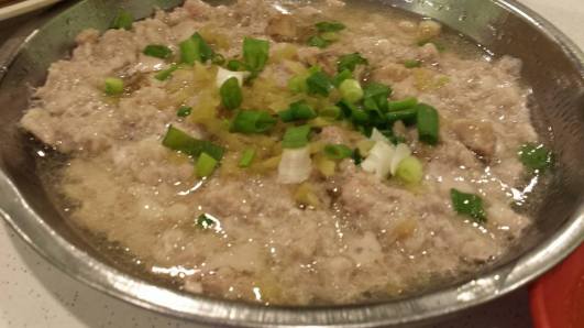 steamed minced pork salted fish