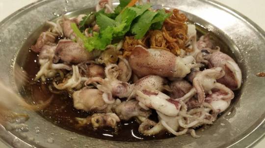 steamed small squid