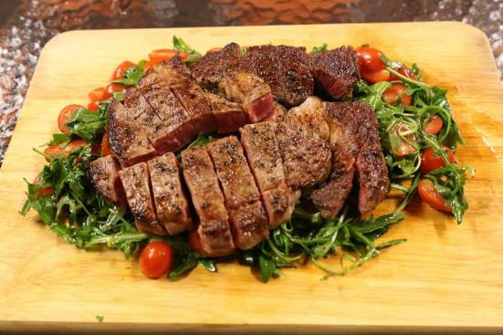 tagliata di manzo (using 150D grain-fed ribeye) - quite excellent