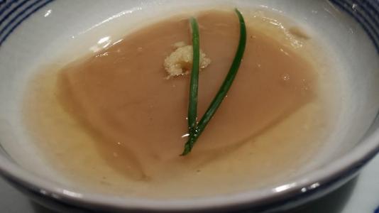 tofu dish with foie gras