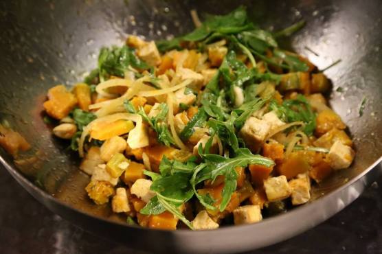 wife's pumpkin tofu salad