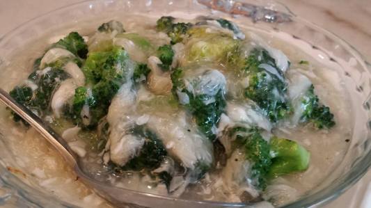brocoli with crab meat