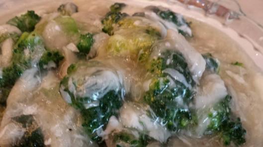 brocoli with crab meat