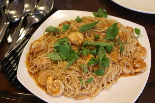 chilli crab angel hair pasta wo crab