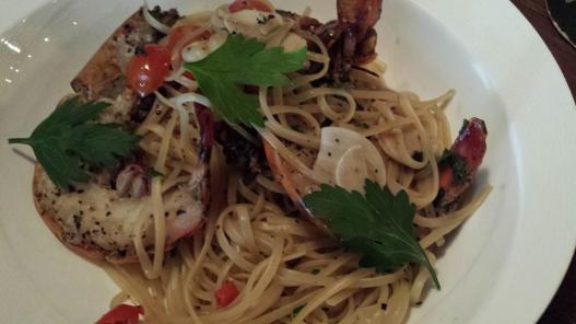 prawn linguine