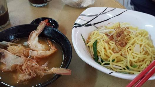 S$5 prawn noodle dry