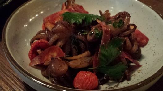 sous vide baby octopus