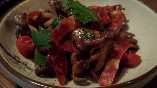 sous vide baby octopus