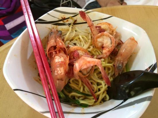 S$6 big prawn noodles