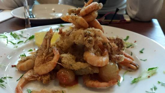 aegean prawns & calamari fritters