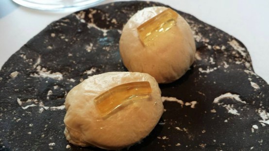 amuse bouche 1=foie gras with jelly