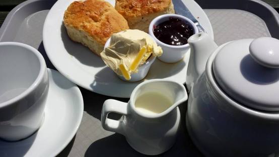 £5.25 cream tea porthgwarra cove cafe