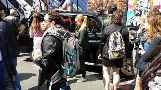 cab cafe at bricklane market