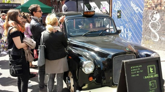 cab cafe at bricklane market