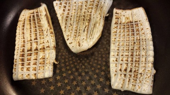 flamed squid - learned to use the torch very first time