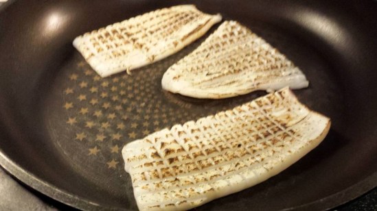 flamed squid - learned to use the torch very first time