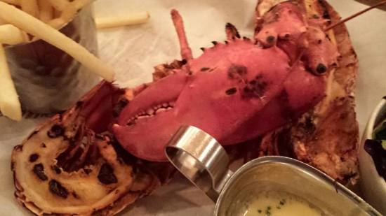 grilled whole lobster