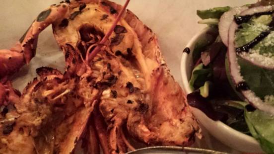 grilled whole lobster