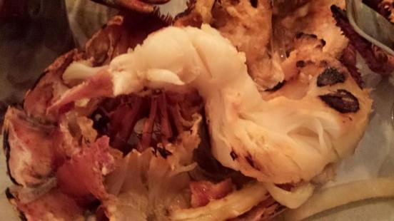 grilled whole lobster