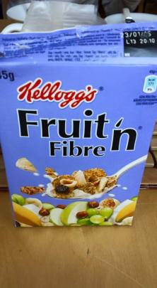 kellog fruit & fibre at glencree house breakfast