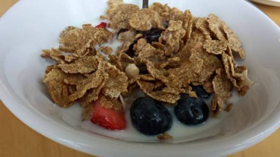 kellog fruit & fibre at glencree house breakfast