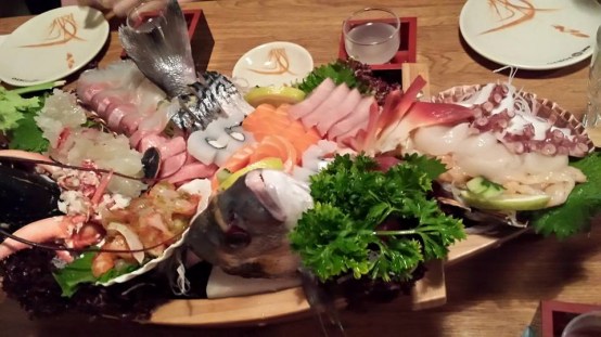 lobster sashimi boat - £50