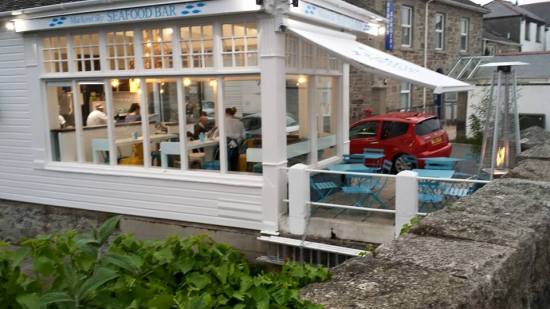 mackerel sky seafood bar at newlyn