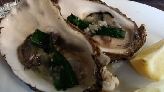 rock oysters, vinaigrette
