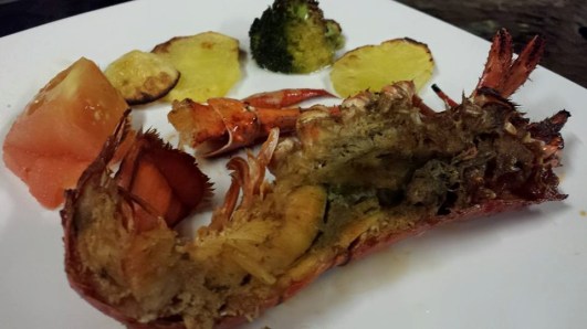 pan-grilled lobster