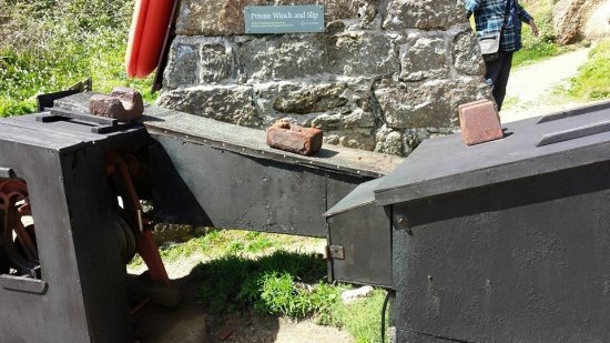 slipway and winch at porthgwarra