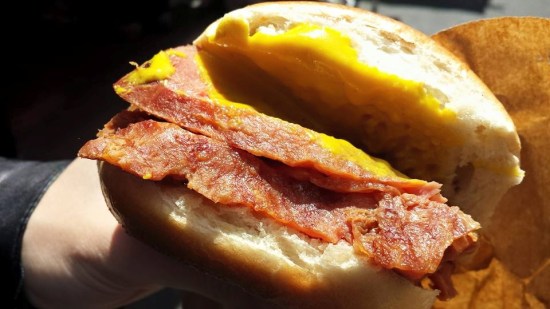 salt beef bagel £3.70