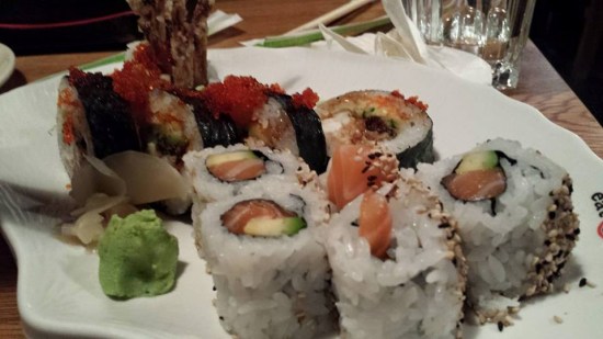 spider maki & salmon maki