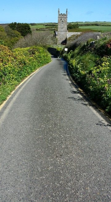 st levan's church from up the road