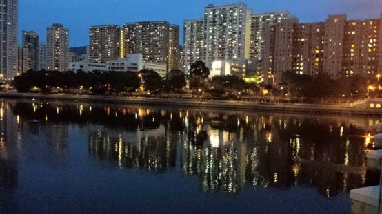 across river view from shatin park 沙田公园by the river 城门河