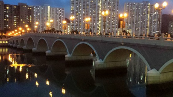 bridge at shatin park 沙田公园by the river 城门河