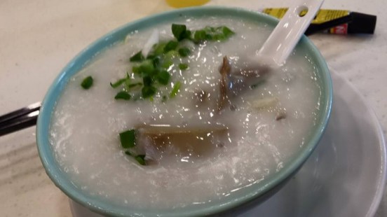 chicken innards porride 鸡杂粥