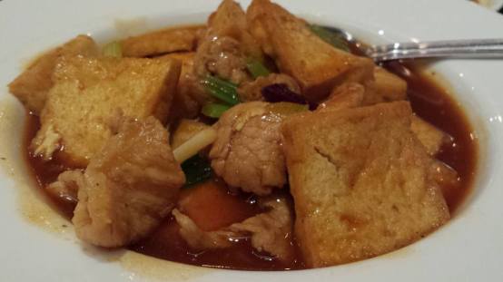 deepfried tofu with pork