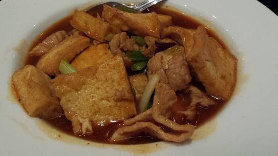 deepfried tofu with pork