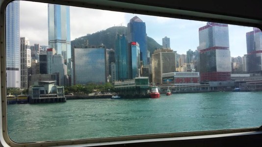 ferry arriving at central pier